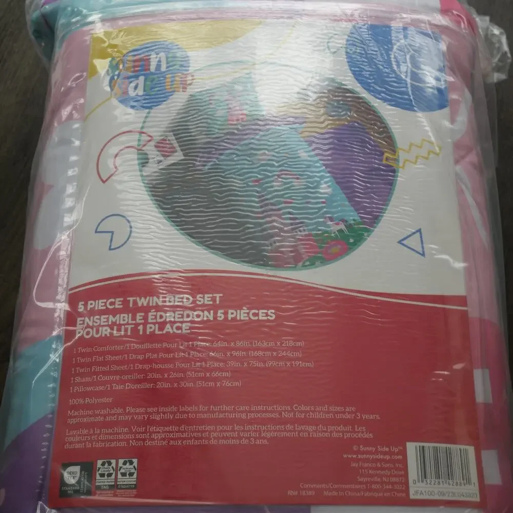 NEW Sunny Side Up Princess Castle 5 Piece Twin Comforter + Sheet Set